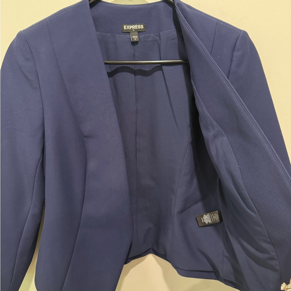 Express Deep Blue Suit Jacket - Picture 4 of 9